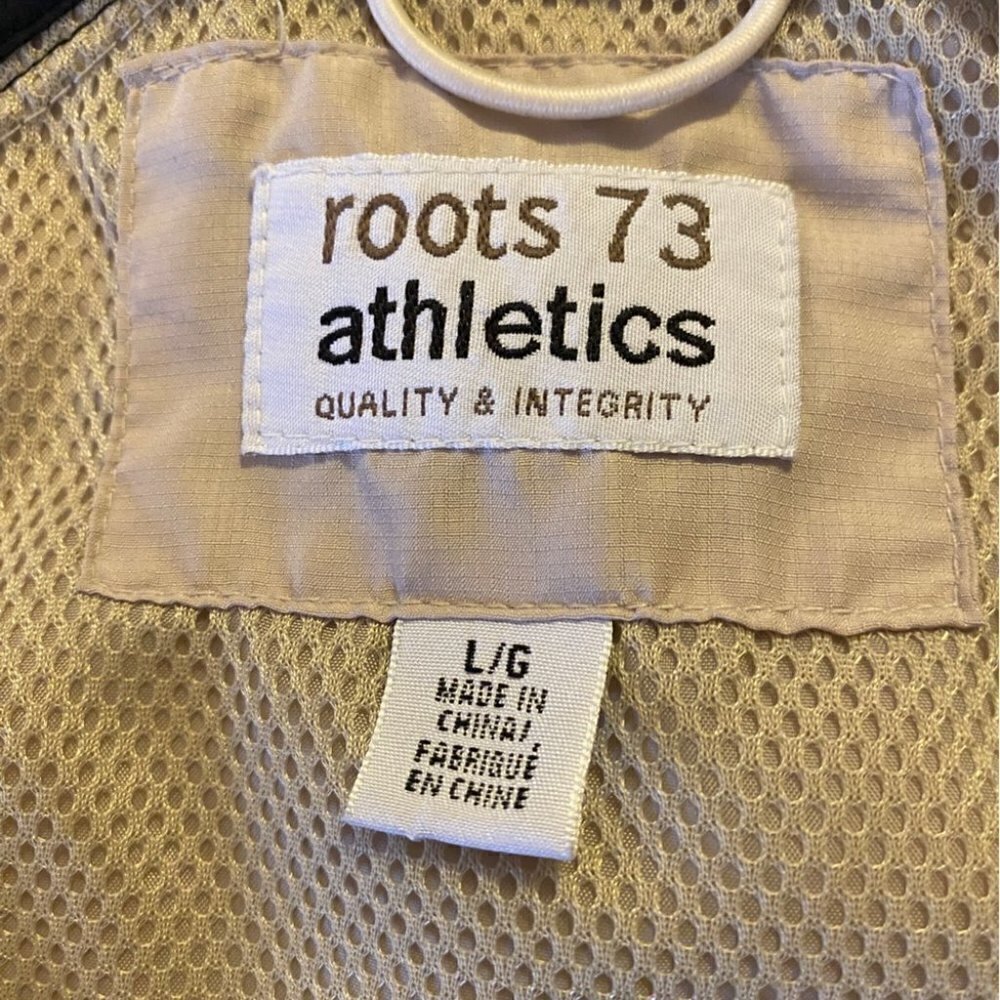 Roots Athletic 73 Beige Block Windbreaker Mens L - Picture 7 of 15